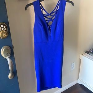 Blue cocktail dress